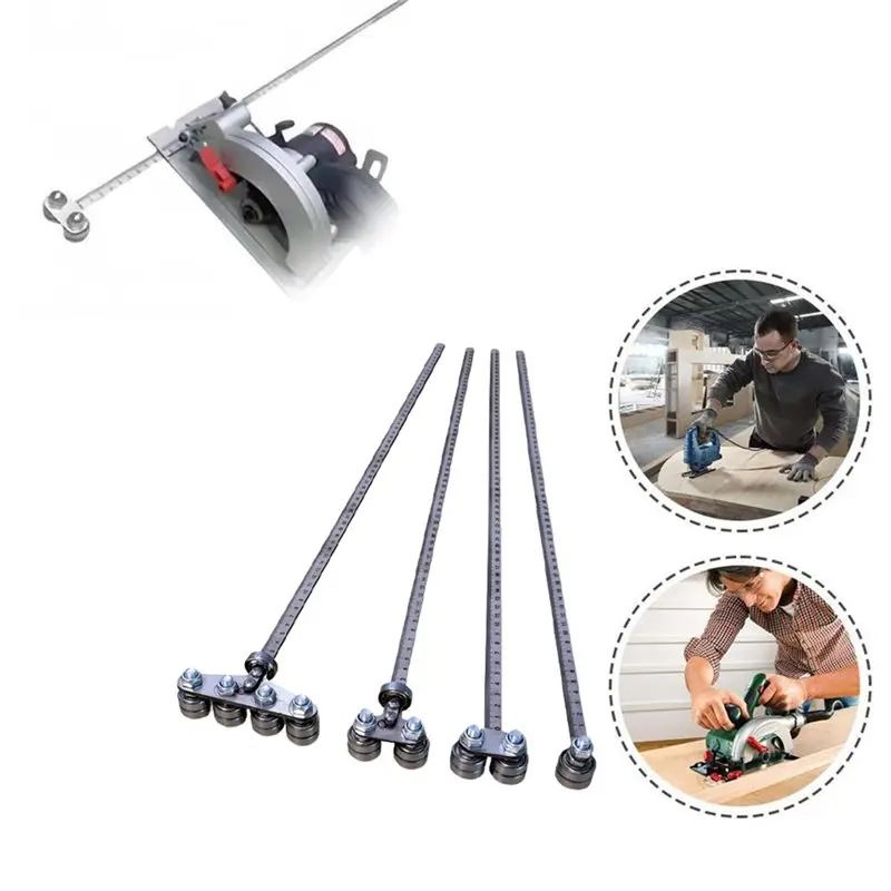 Dual Bearing Design Circular Saw Guide Ruler Upgrade For Woodworking