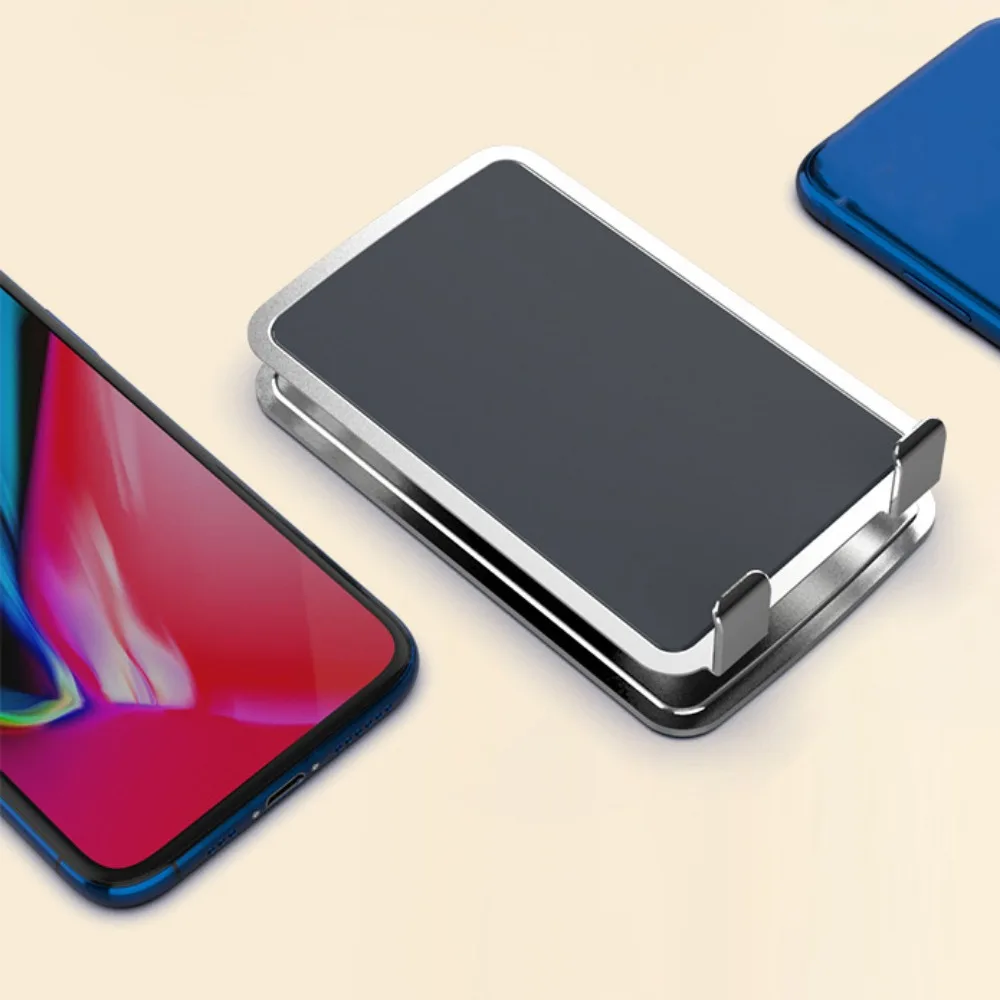 

Druable Foldable Mobile Phone Holder Adjustable Portable Mobile Phone Stand Metal Non-slip Table Cell Phone Bracket Universal