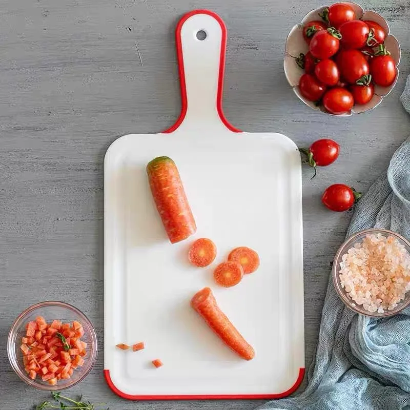 

Creative handle PP Plastic board Cutting fruit Small cutting board for household kitchen food pp cutting board