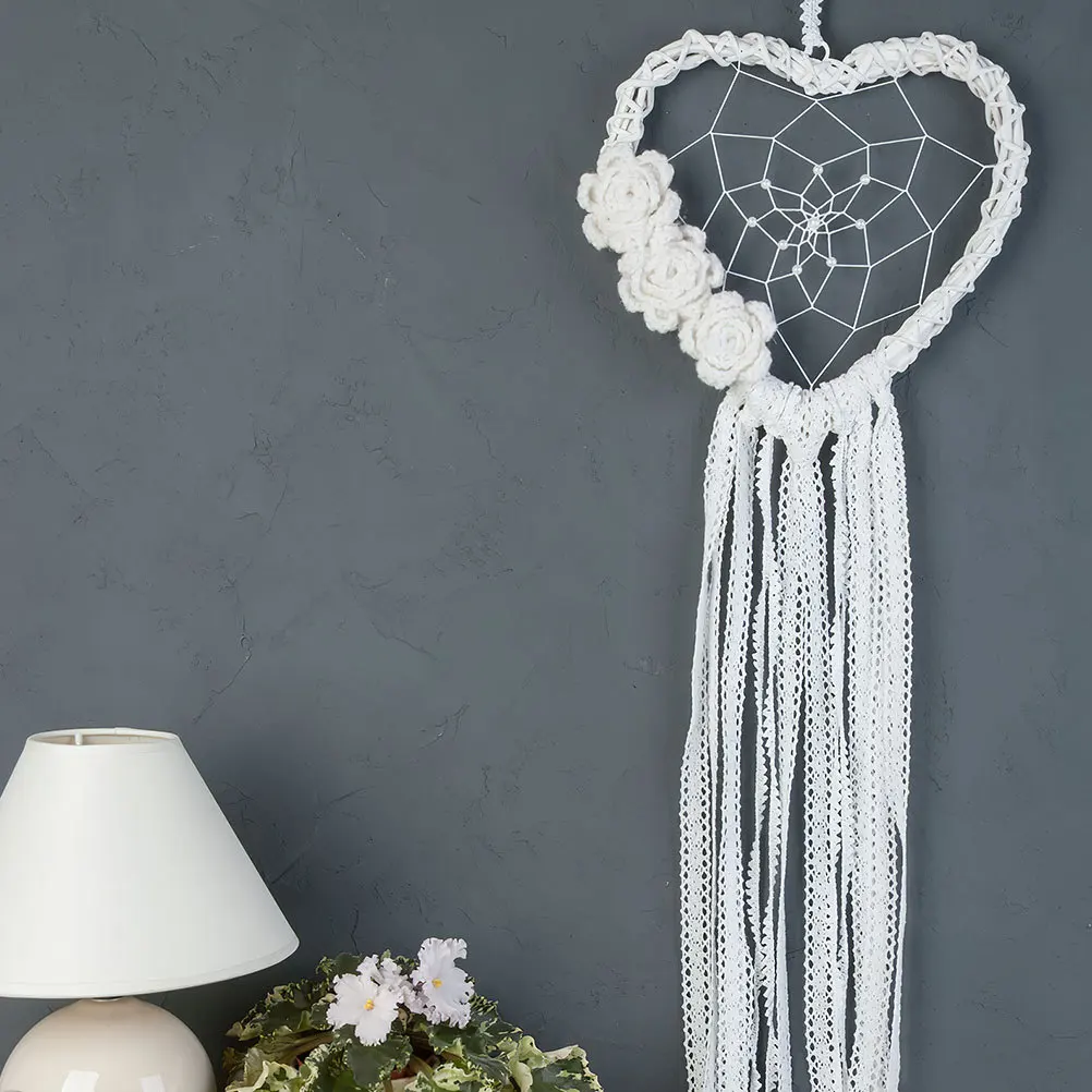 

12pcs Heart-Shaped Iron Rings For Diy Dreamcatcher Craft Metal Ring Boho Wedding Decor Vintage Style Hanging Ring Set