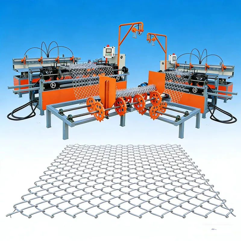 Industrial Fully Automatic Stainless Steel Wire Mesh Welding Machine With Motor Gear PLC Bearing For Chain Link Fence Production