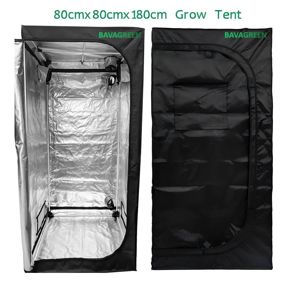 

BAVAGREEN 1680D тканевая гидропонная палатка для выращивания 60 см x 60 см x 180 см, сверхмощная молния, светонепроницаемая домашняя коробка для выращивания фруктов, цветов, овощей