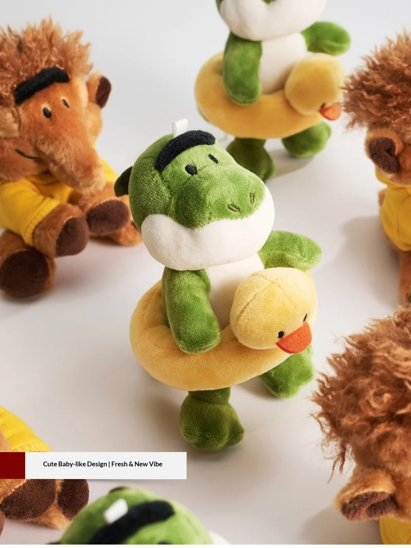 

Dreamland 15cm Plush Keychain With Detachable Duck Swim Ring Soft Stuffed Animal Bag Charm Birthday Gift Party Favor