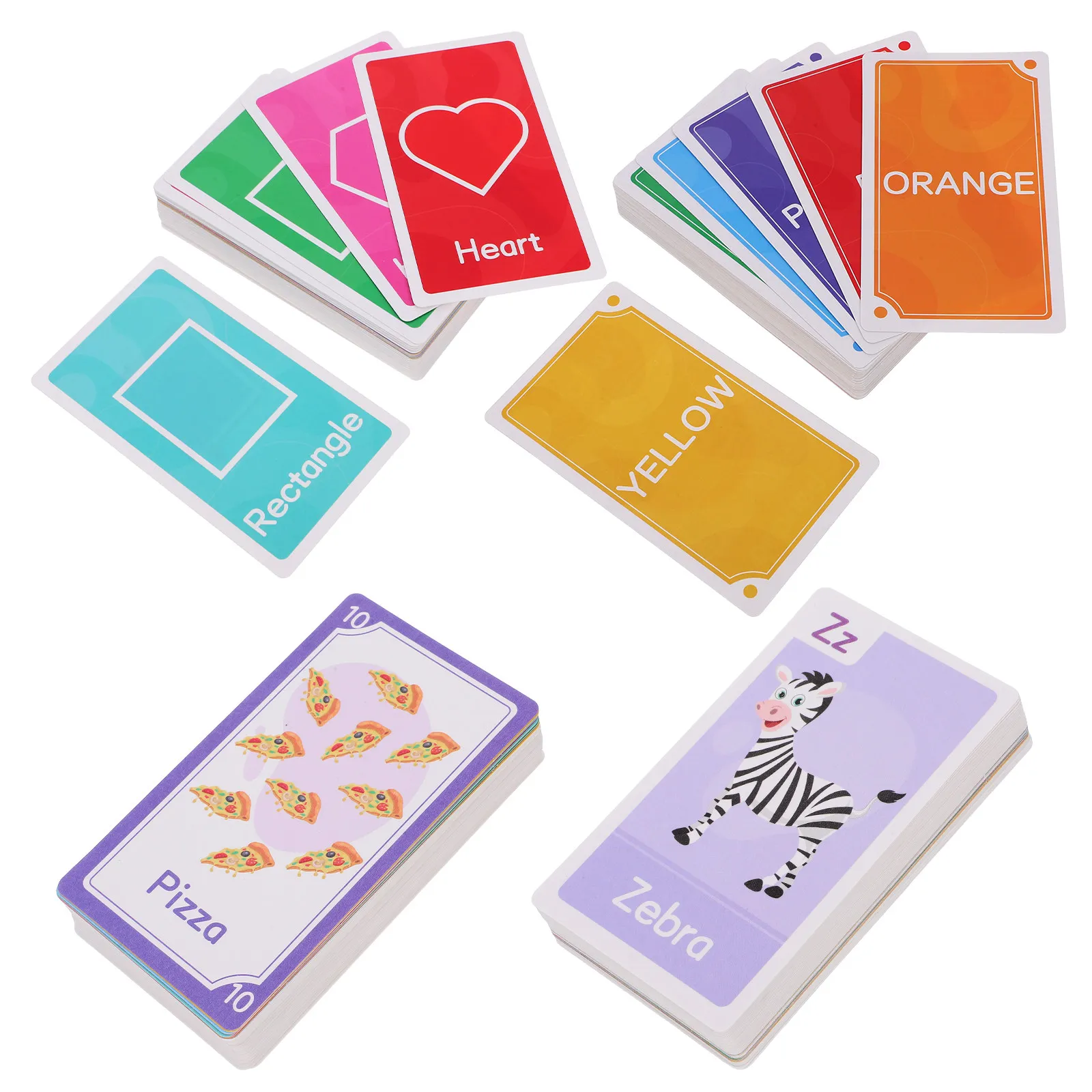 58 Pcs Number Flash Cards Toddler Toys Early Learning Letter Sounds Cognitive Baby Training view 2