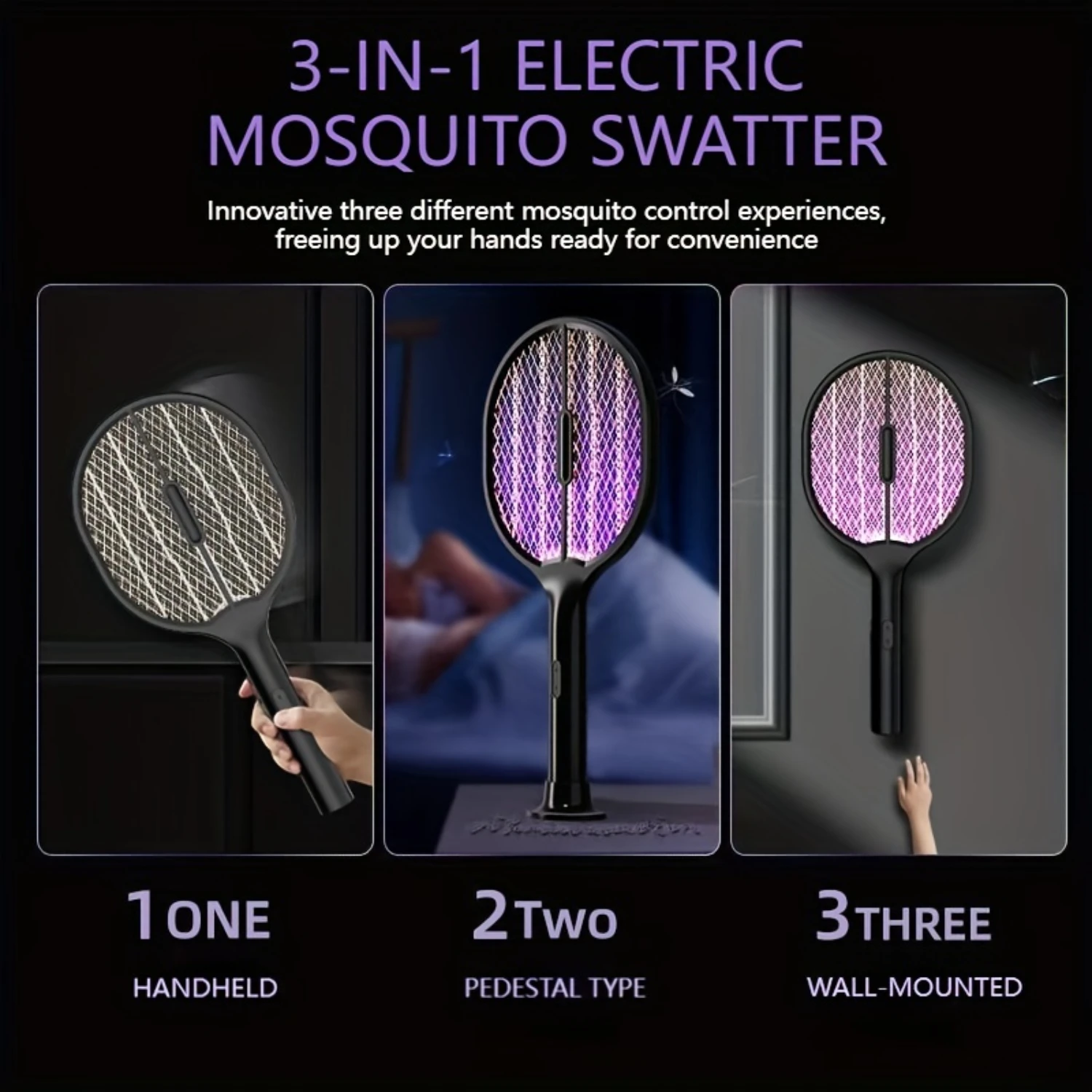 Matamoscas, nuevo matamoscas, lámpara antimosquitos para el hogar con carga USB de choque, matamoscas dos en uno
