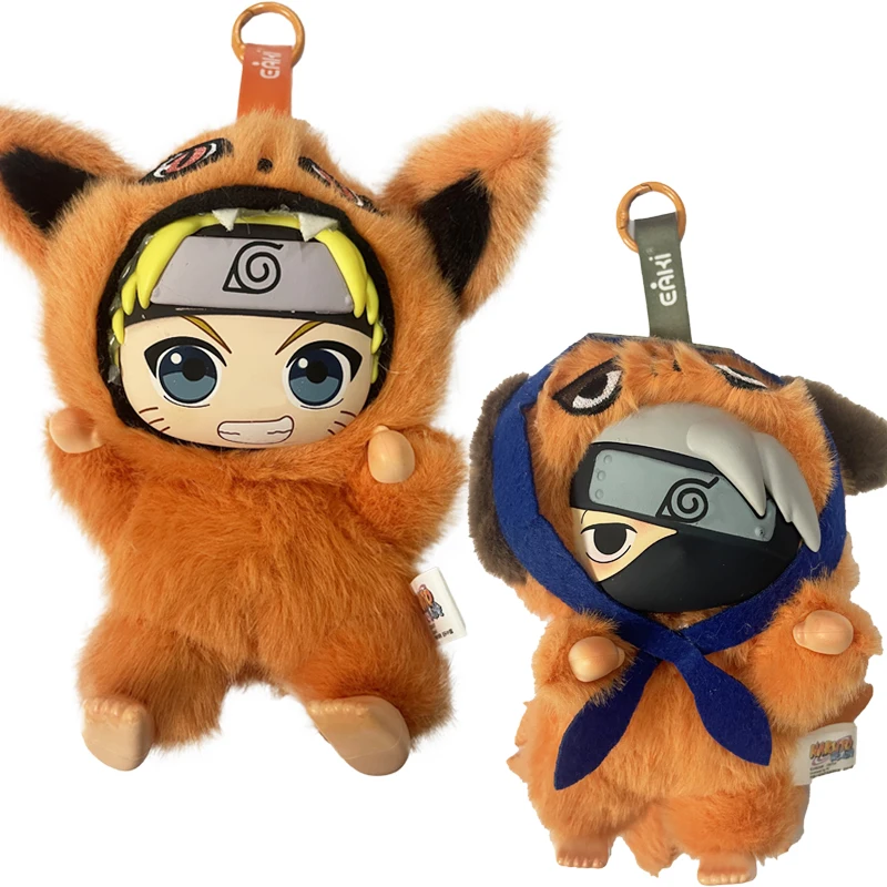 

New Naruto Blind Box Shippuden Beast Party Series Uzumaki Naruto Hatake Kakashi Vinyl Face Plush Doll Hand-Made Ornaments Gift
