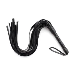 BLACKWOLF-látigo de cuero Sexy para adultos, látigo de Bondage, Juguetes sexuales para parejas, fetiche erótico, azotes, BDSM