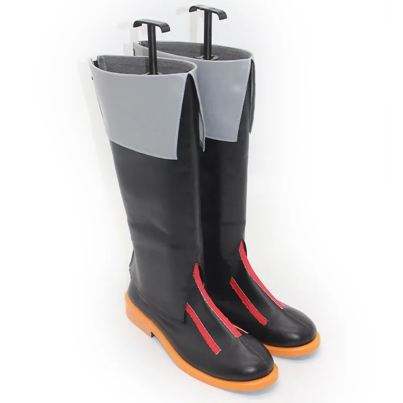 M16A1 Cosplay Shoes Game Frontline Cosplay Big Size PU Leather Shoes Halloween Party Black Boots Custom Made view 2