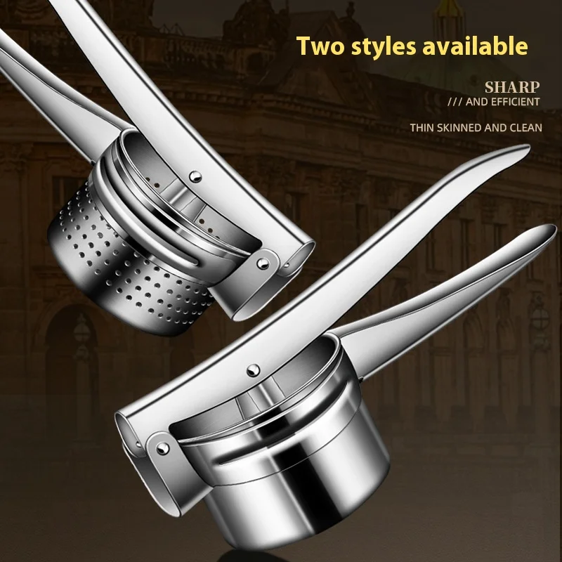 

Ручная картофелемялка из нержавеющей стали со сменными дисками для отжима сока из фруктов и лимонов, кухонный инструмент