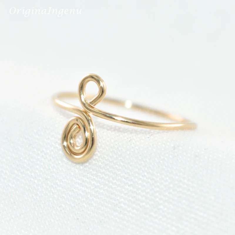 925 Silver Toe Ring Grillz Jewelry Handmade Adjustable Anillos Mujer Gold Filled 15mm Hoop Rings For Women Boho Foot Jewelry
