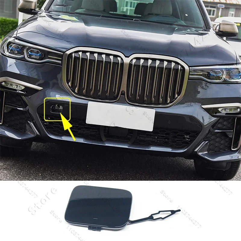 For 2019-2022 BMW Chass G07 X7 40i M50i sport Front Bumper Trailer Tow Eye Hook Cap Cover (No paint) 51118069893