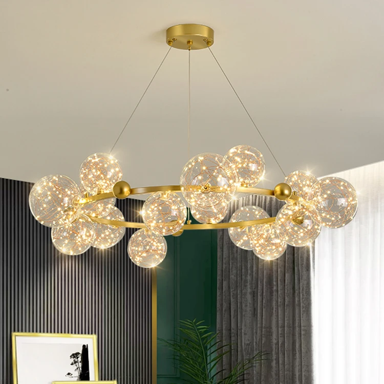 

Modern Minimalist Pendant Light for Living Room and Dining Room with Starry Sky Design