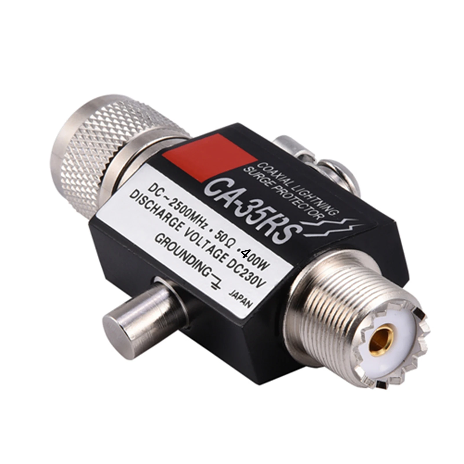 CA-35RS Coaxial Lightning Surge Protector Arrester Male to Female UHF Connector 0-2500MHz 400w 50 ohms