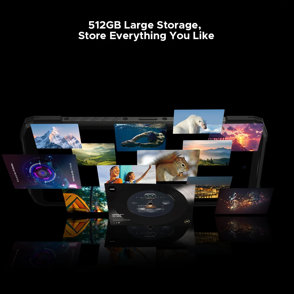 DOOGEE Blade20 Ultra Rugged Phone With 1.54'' Rear Display 6.6'' Screen 8GB 512GB 10300mAh Battery 50MP Camera NFC Smartphone