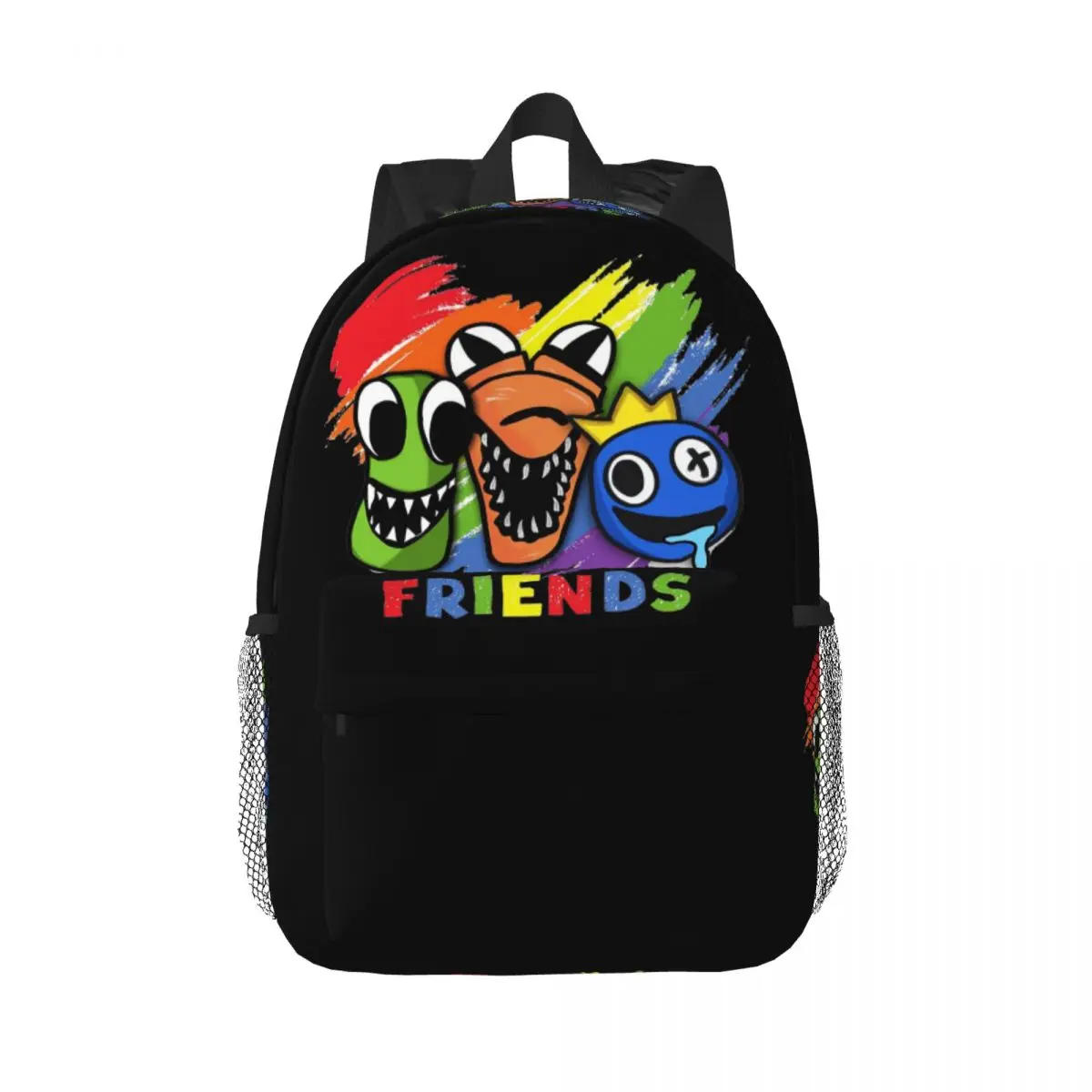 

R-Rainbow-S F-Friends-S Characters Backpack Hot Sale Daypack Boys Girls BookBag Shoulder Bags for Men Women Children School Bag