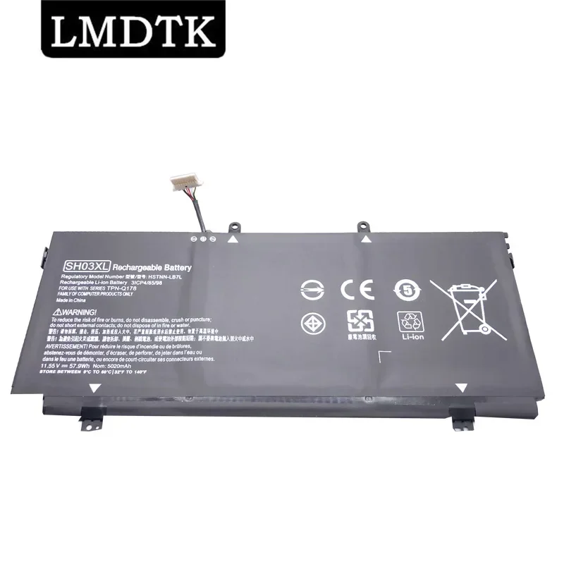 

LMDTK NEW SH03XL LAPTOP BATTERY FOR HP Spectre x360 13-AC033DX Convertible PC 13 SH03057XL TPN-Q178 859356-855 HSTNN-LB7L 11.55V