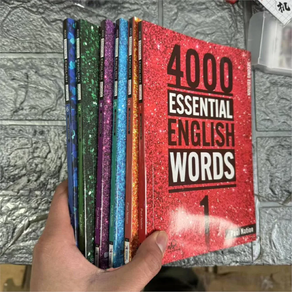 6 Books/Set New 4000 Essential English Words 1-6 Core Vocabulary Textbook for The Elementary Examination Books english learning
