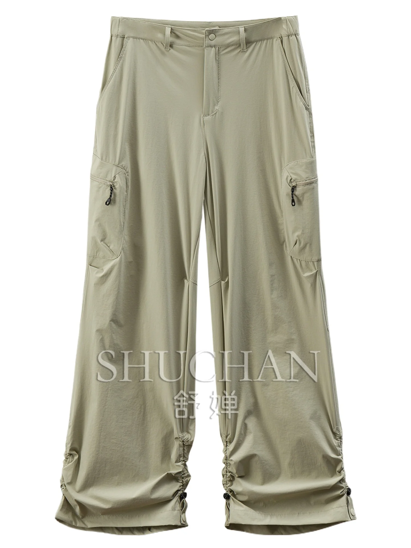 High-order Function Wind, Method Light Outdoor Easy Care Paratrooper Micro-pull Overalls Women E034