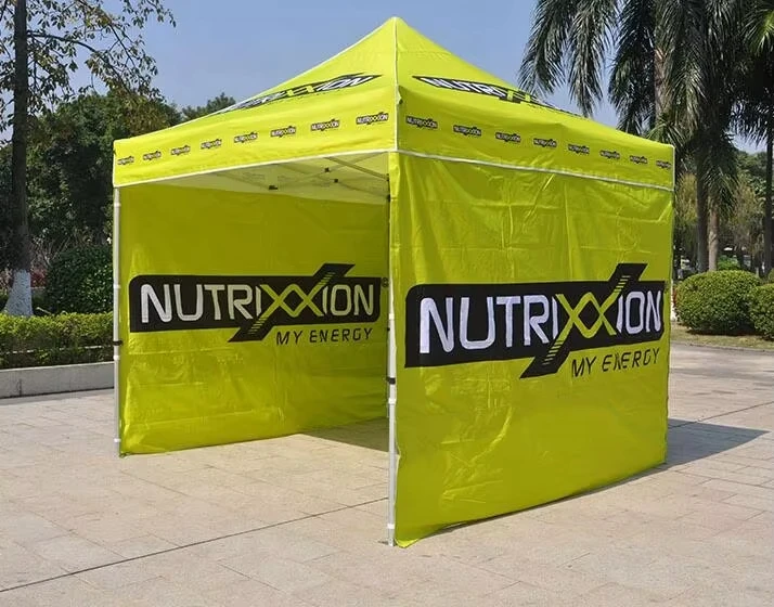 

Custom advertising canopy tent gazebo aluminium outdoor event black folding pop up trade show tent with logo