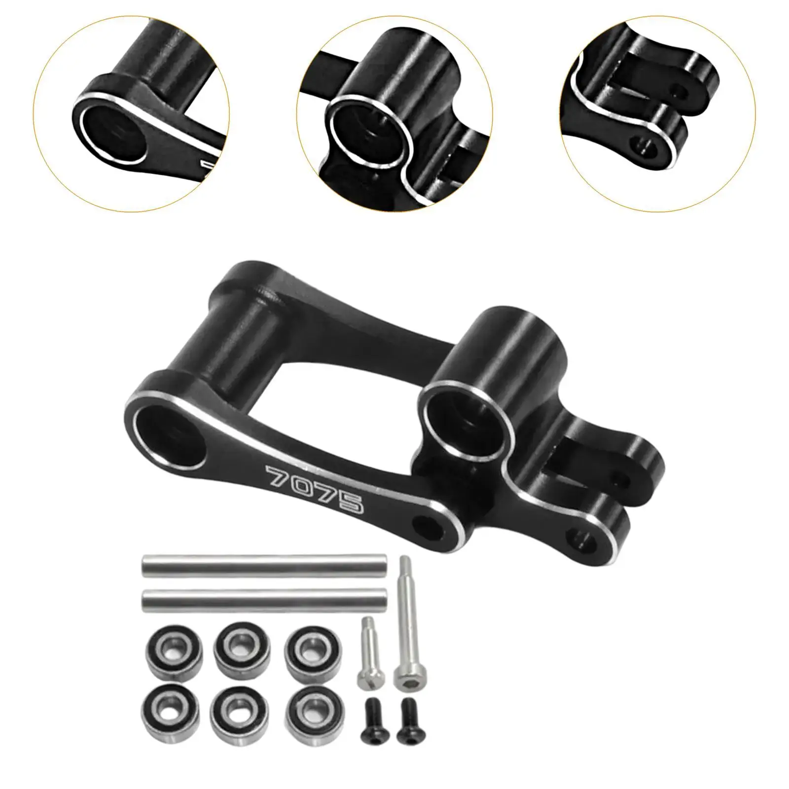 7075 junta & pull rod kit freio braço de direção peças sobressalentes de metal junta traseira