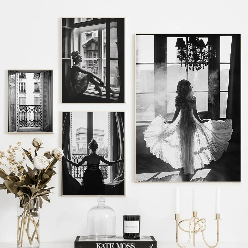 Woman Butterfly Picture Fashion Coco Quotes Girl Wall Art Nordic Posters and Prints Canvas Painting for Living Room Modern Decor