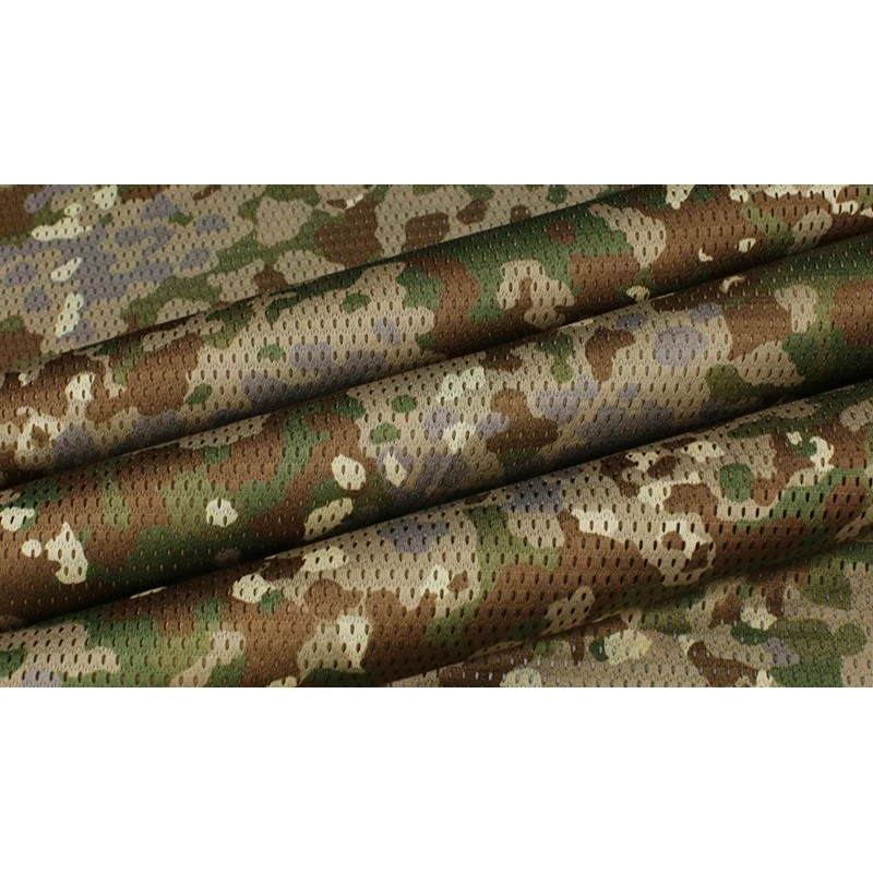 German Multi-Terrain Flecktarn Camouflage Mesh Fabric Splintertarn MULTITARN Camo Lightweight Bird's Eye Cloth Bandana Scarf DIY