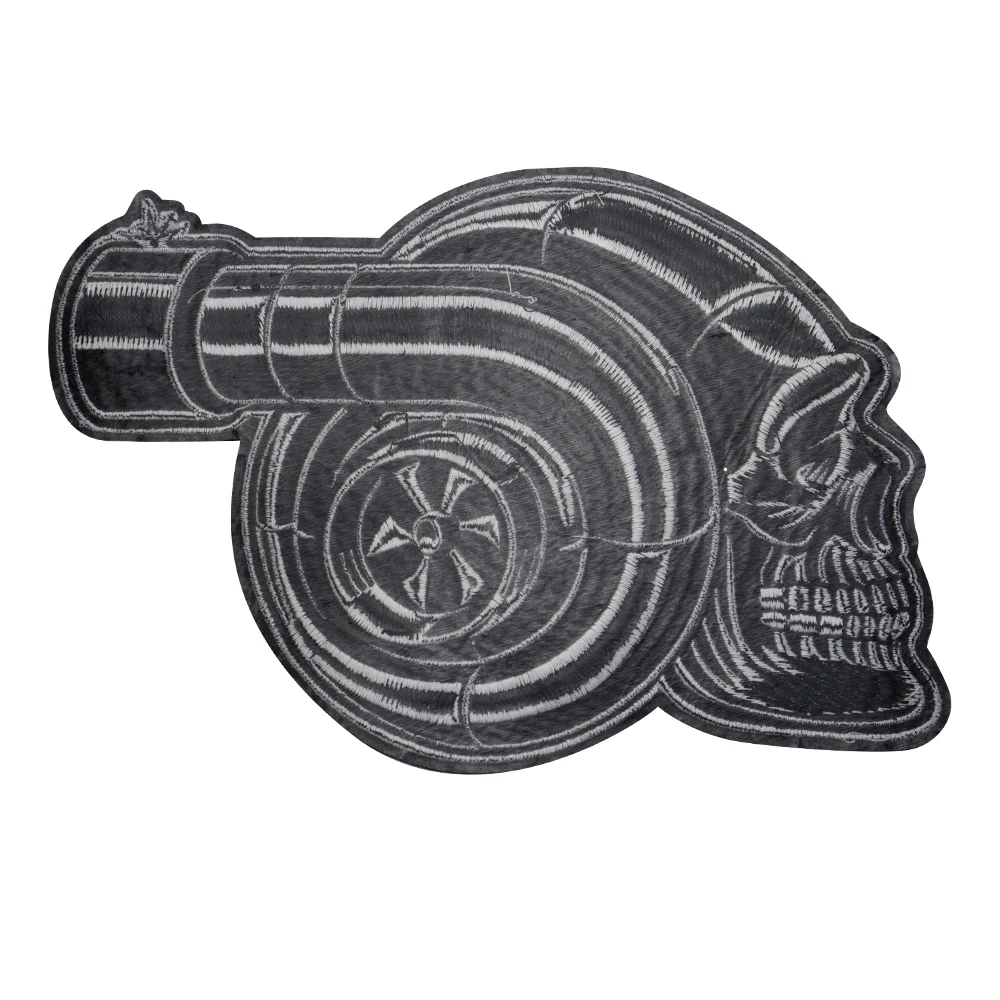 Mr. Skull Embroidered Applique DIY Repair Patch Iron On Patch  Punk Individuality Patch Patches for Couples dress,Jeans,Bag
