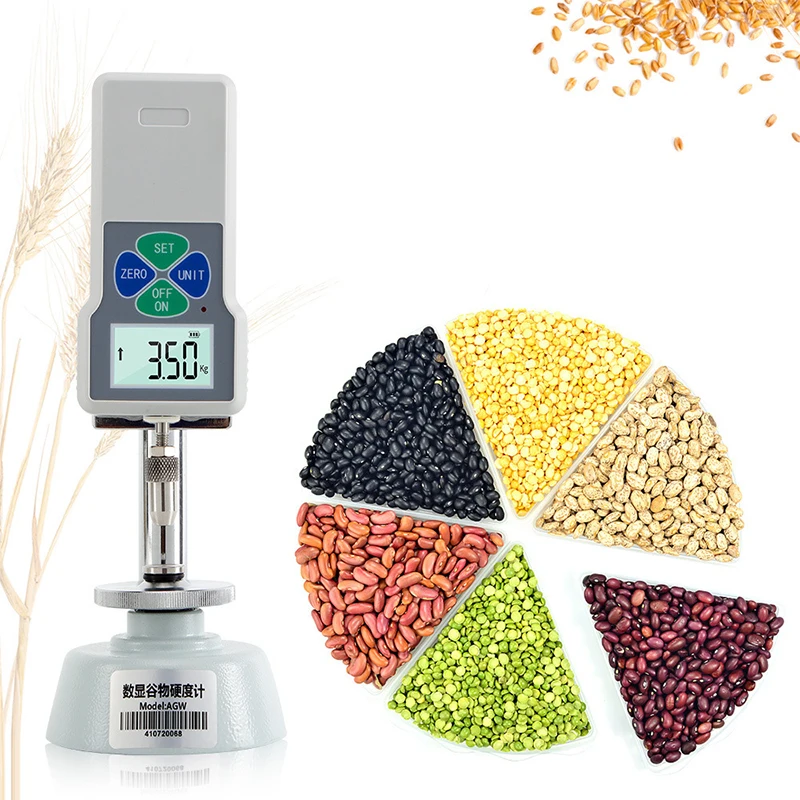 Digital display grain hardness tester desktop rice, soybean, paddy pearl grain high precision hardness tester hardness tester