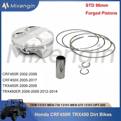 STD 96mm High quality Motorcycle Engine Forged piston kit For Honda CRF450R 02-08 CRF450X 05-17 TRX450R TRX450ER 06-09 12-14