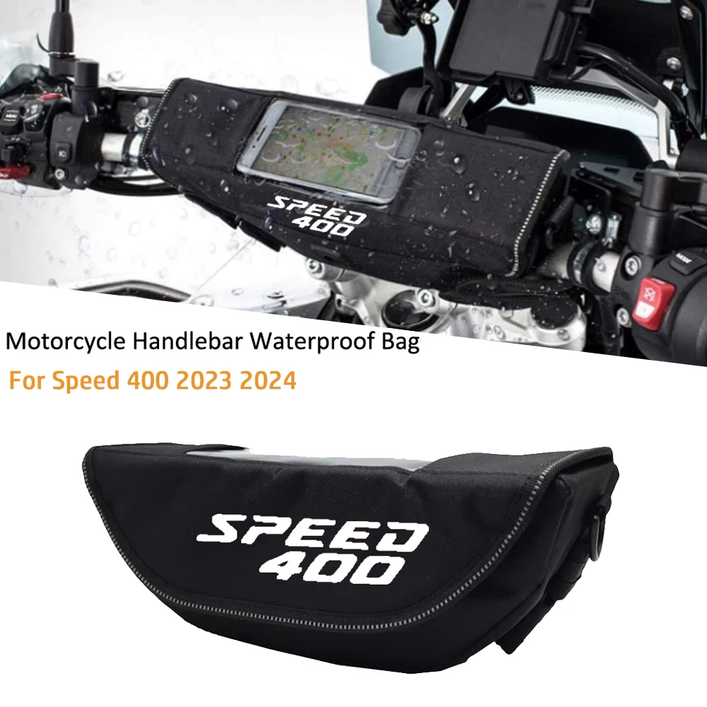 For Motorcycle Accessories Waterproof Bag Storage Handlebar Bag Travel Tool Bag Navigation Bag SPEED400 Speed 400 2024 2023