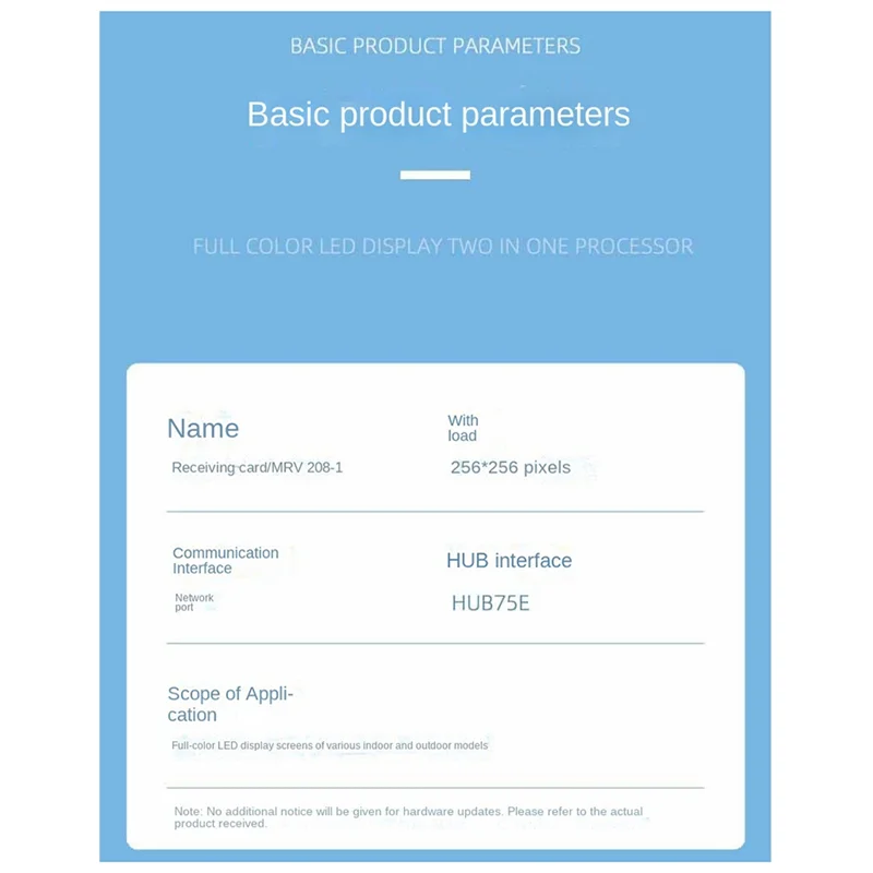 MRV208-1 Video Receiving Card Full-Color LED Video Screen Receiving Card HBU75E  Video Motherboard Receiving Card