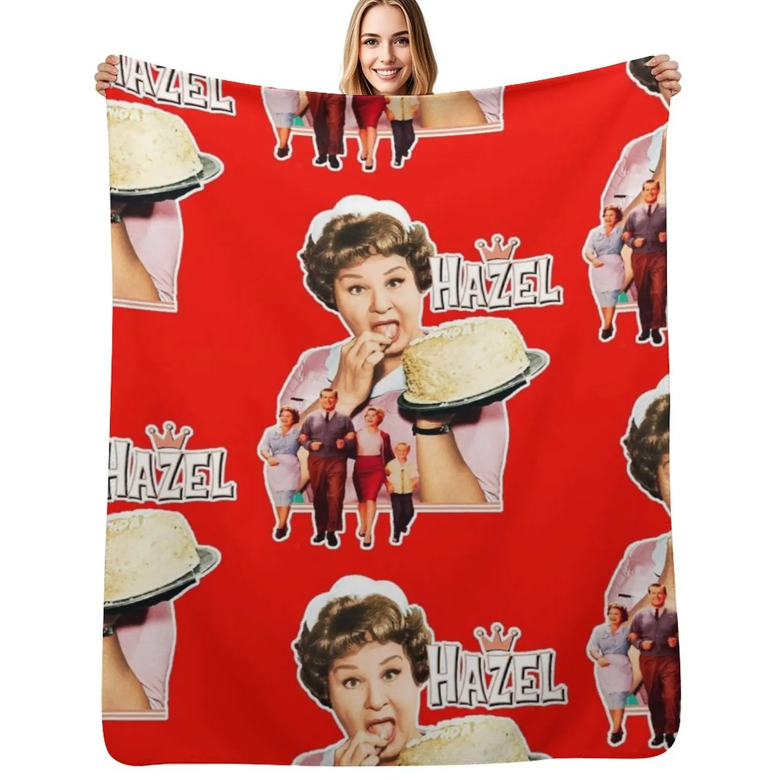 

Gee Mr. B!Rare Retro Hazel OG Cast Tribute Throw Blanket funny gift Softest Furrys Blanket