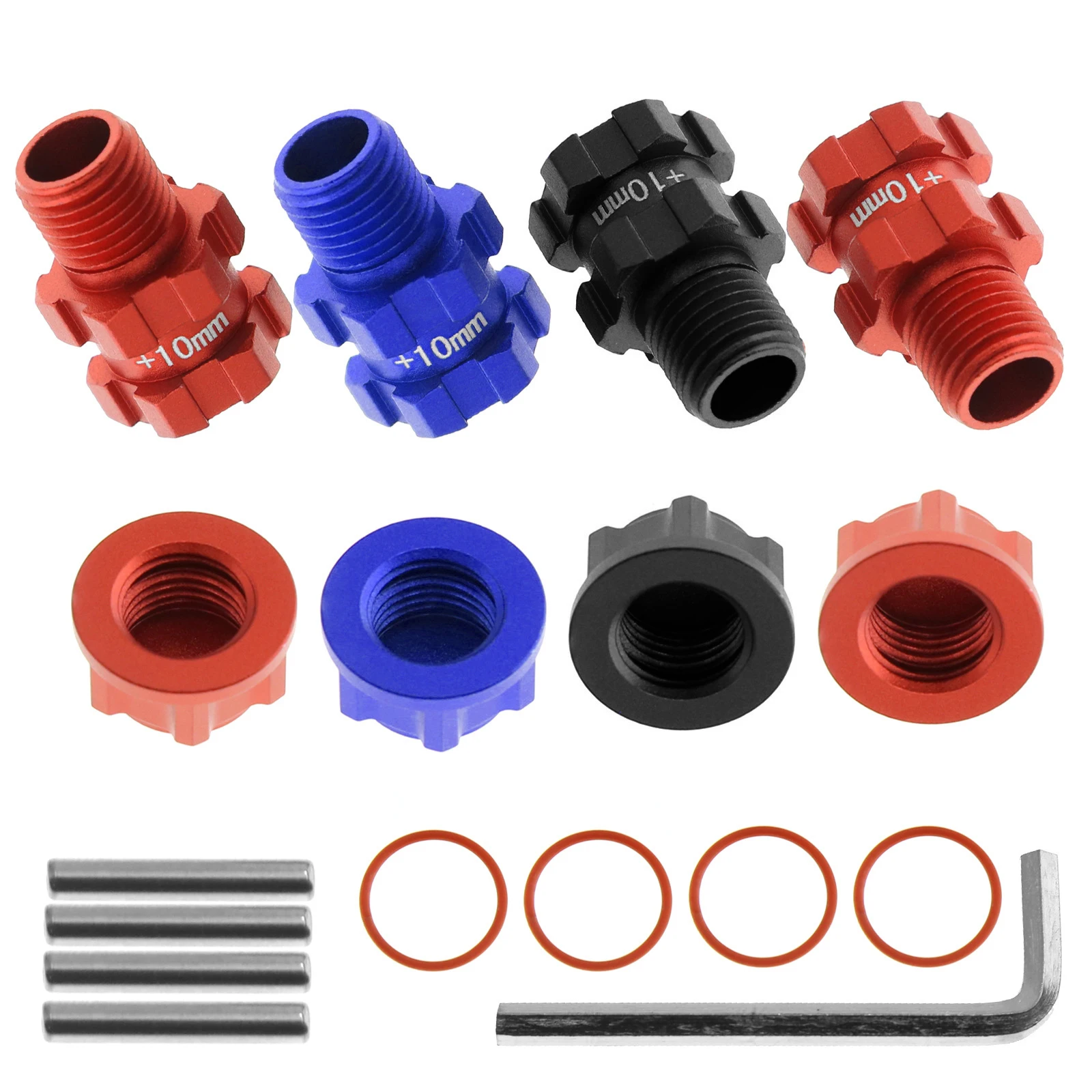 معدن اتسعت 10 مللي متر/13 مللي متر عرافة موصل + غطاء مقاوم للغبار ل Arrma 1/10 3S الجرانيت ميجا سينتون جديد بيجروك تايفون