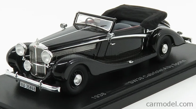 Esval 1:43 For SW38 Cabriolet A by Spohn 1938 Classic Cars Limited Edition Resin Metal Static Car Model Toy Gift