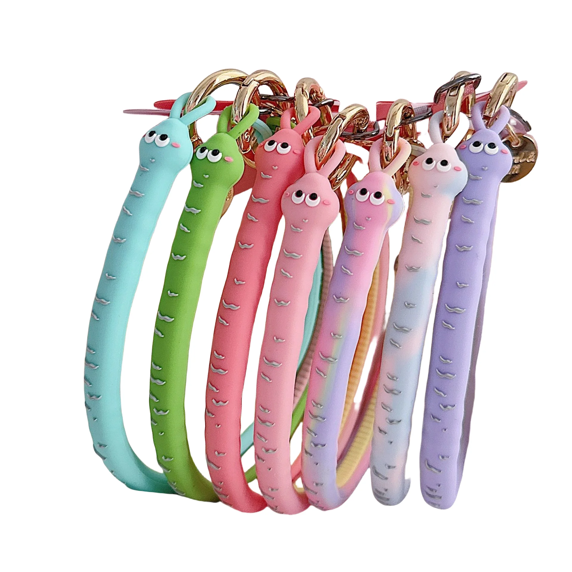 Cartoon Snake Silicone Strap Lanyard For Cellphones, Universal, Detachable, Anti-Drop, Wrist Rope