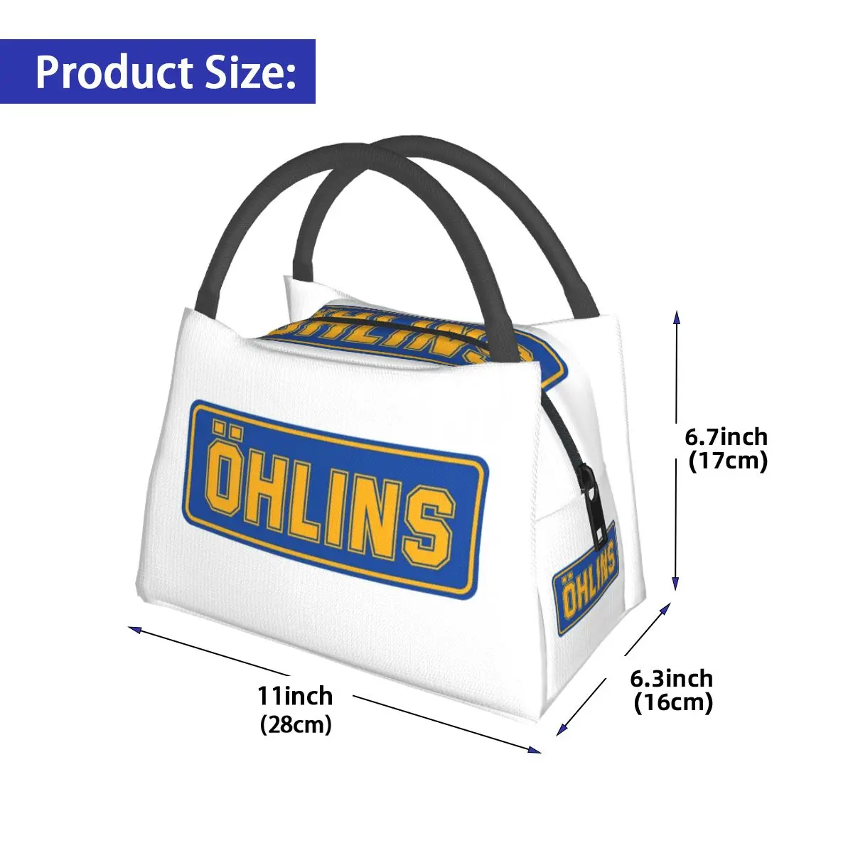 Ohlins-bolsas de almuerzo con aislamiento para mujer y niño, bolsa de almuerzo portátil, a prueba de fugas, de viaje