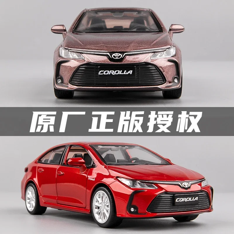 Chengzhen 1:32 TOYOTA Corolla Hybrid Alloy Car Die Cast Toy Car Model Sound and Light Children\'s Toy Collectibles Birthday gift