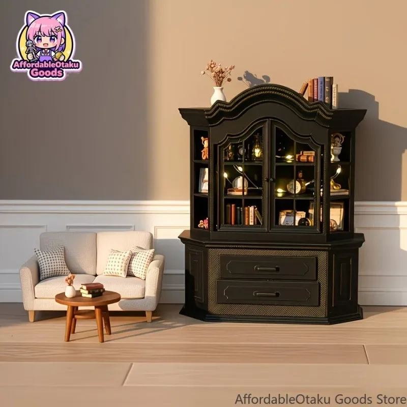 3d-printed-dollhouse-miniature-double-door-vintage-cabinet-bookcase-display-case-1-12-scale-furniture-decor-gift
