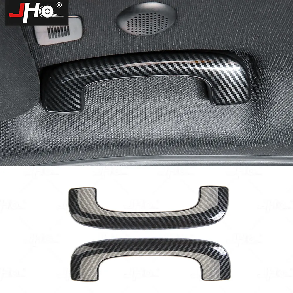 

Car Roof Pull Handle Cover ABS Carbon Grain Ceiling Handle Protection Interior Accessory Fit For Jeep Grand Cherokee 2014-2022