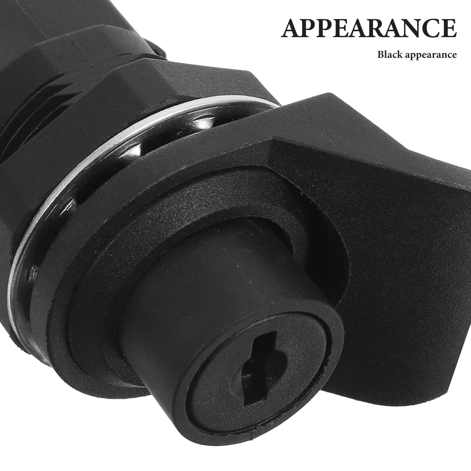 1Set Black Cam Push Button Cabinet Lock for Distribution Box Toolbox Door Lock Replacement Rv Compartment Latch Secure