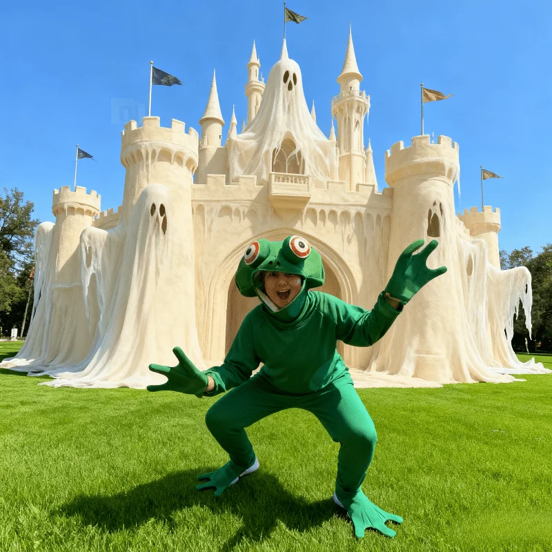 

Костюм для сценических выступлений: Принц-лягушонок, полноразмерный костюм животного для мужчин