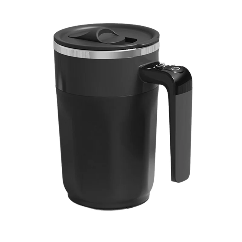 400ML Smart Mixing Cup LED Temperature Display Coffee Cup 316 Stainless Steel Magnetic Temperature Coffee Stirring Muga83x