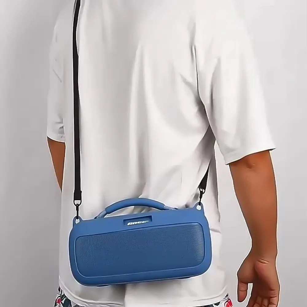 Silicone Speaker Storage Bag Shock Protection Anti-Scratch Surface Speaker Carrying Bag Anti-Drop Easy Clean