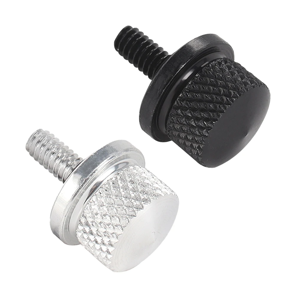 Motorcycle Seat Bolt Tab Screw Black Chrome for Harley Road King Street Glide Ultra Sportster XL883 Dyna FXDB Softail Fatboy