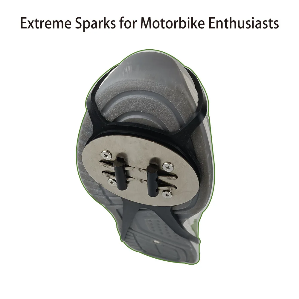 Bottom sparking stone shoe cover, popular motorcycle ground grinding shoe cover with sparks