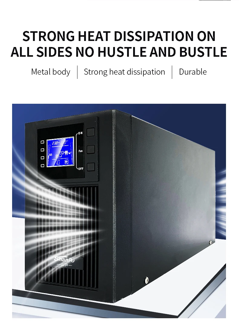 Fonte de alimentação UPS de backup monofásica 110v/220V 50Hz 60Hz Fonte de alimentação ininterrupta on-line UPS