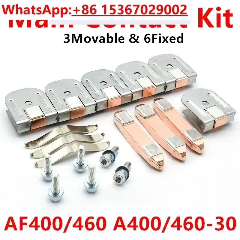 Main Contact Kit For A400-30 AF400-30 A460-30 AF460-30 ZL400 ZL460 Moving And Fixed Contact Contactor Repair Kit Contact Set