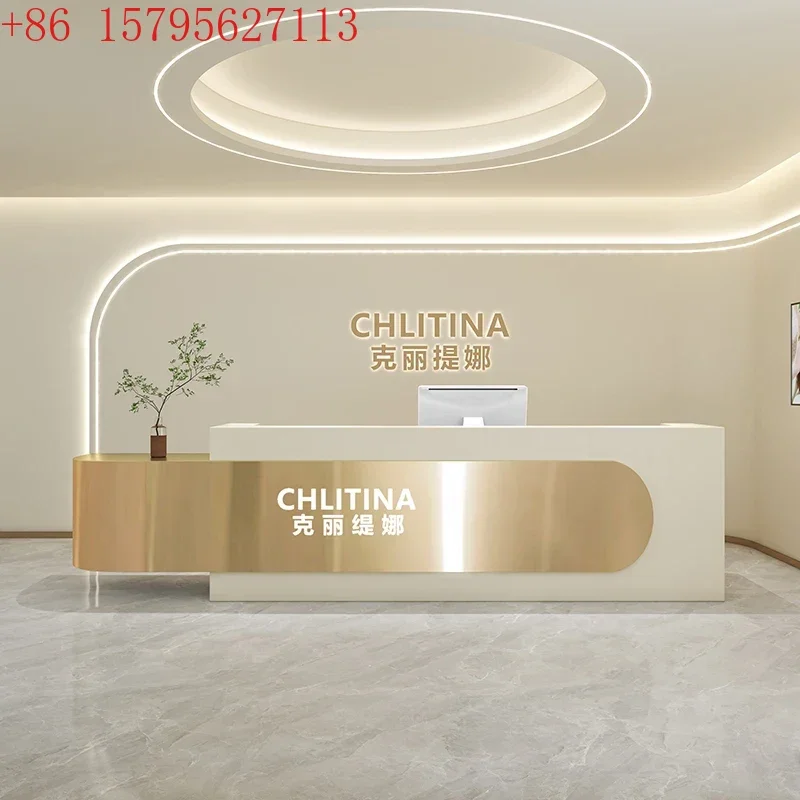 

Умная касса для салона красоты из нержавеющей стали Парикмахерская Простой небольшой магазин, стойка регистрации9344