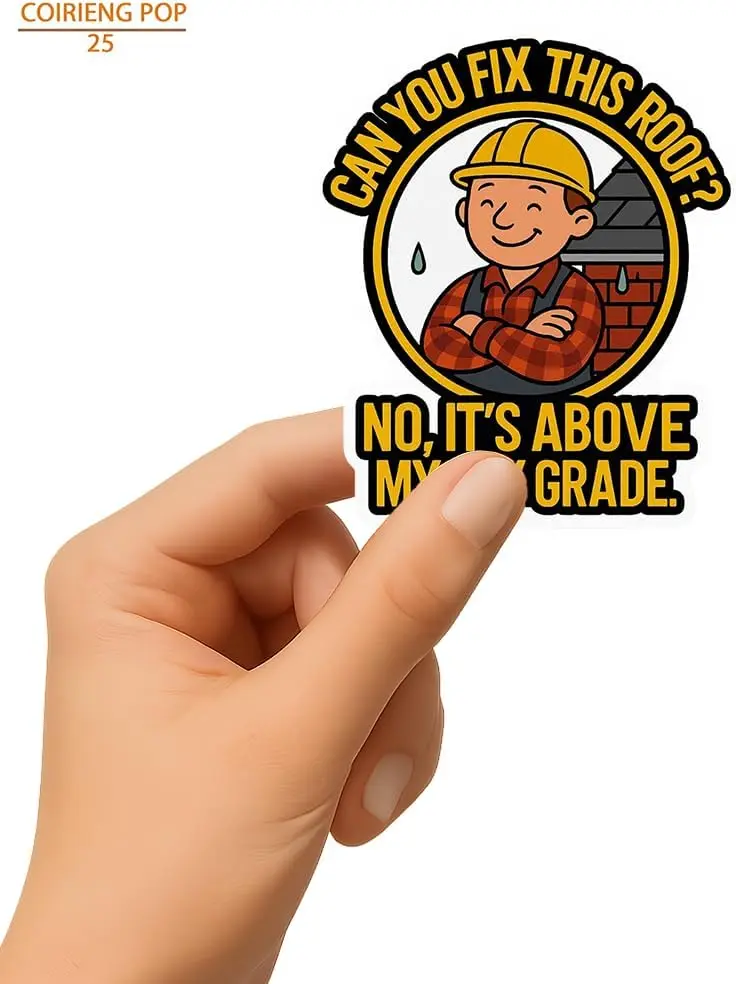 

3 шт. забавные наклейки на крышу — можно вы исправлять эту крышу Выше моего платежа — водонепроницаемые виниловые наклейки для ящиков для инструментов, шлемов, ноутбуков