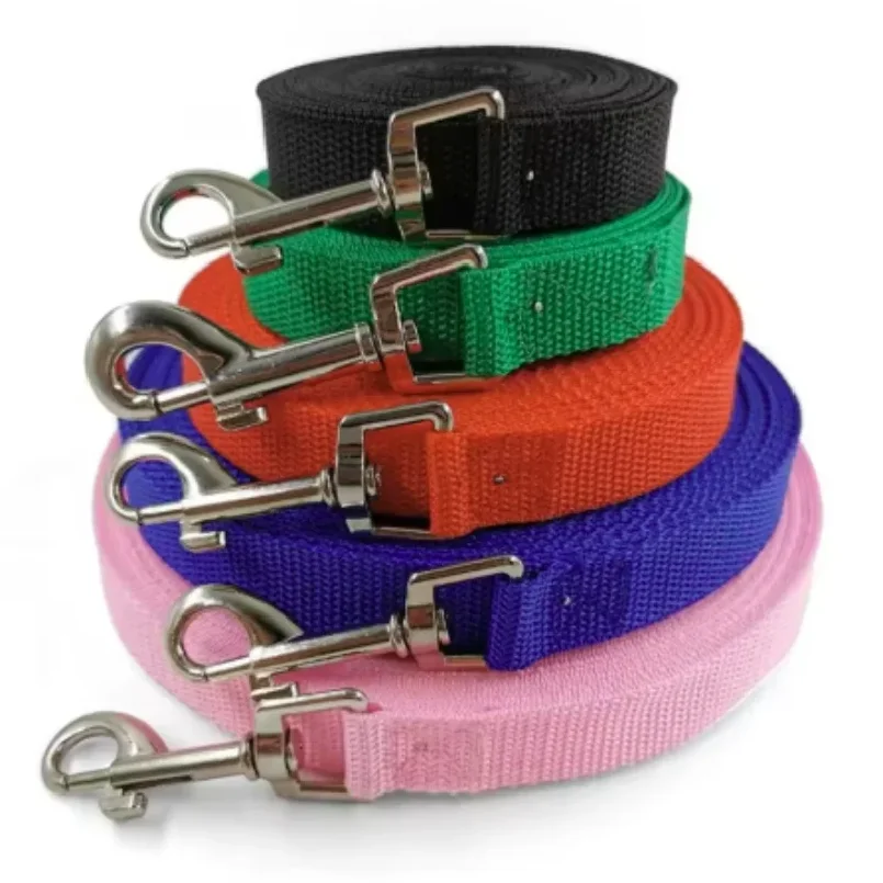 Nylon Long Dog Training Leash 3M Traction Rope Lanyard Versatile Pet Walking Lead for Small to Large Dogs